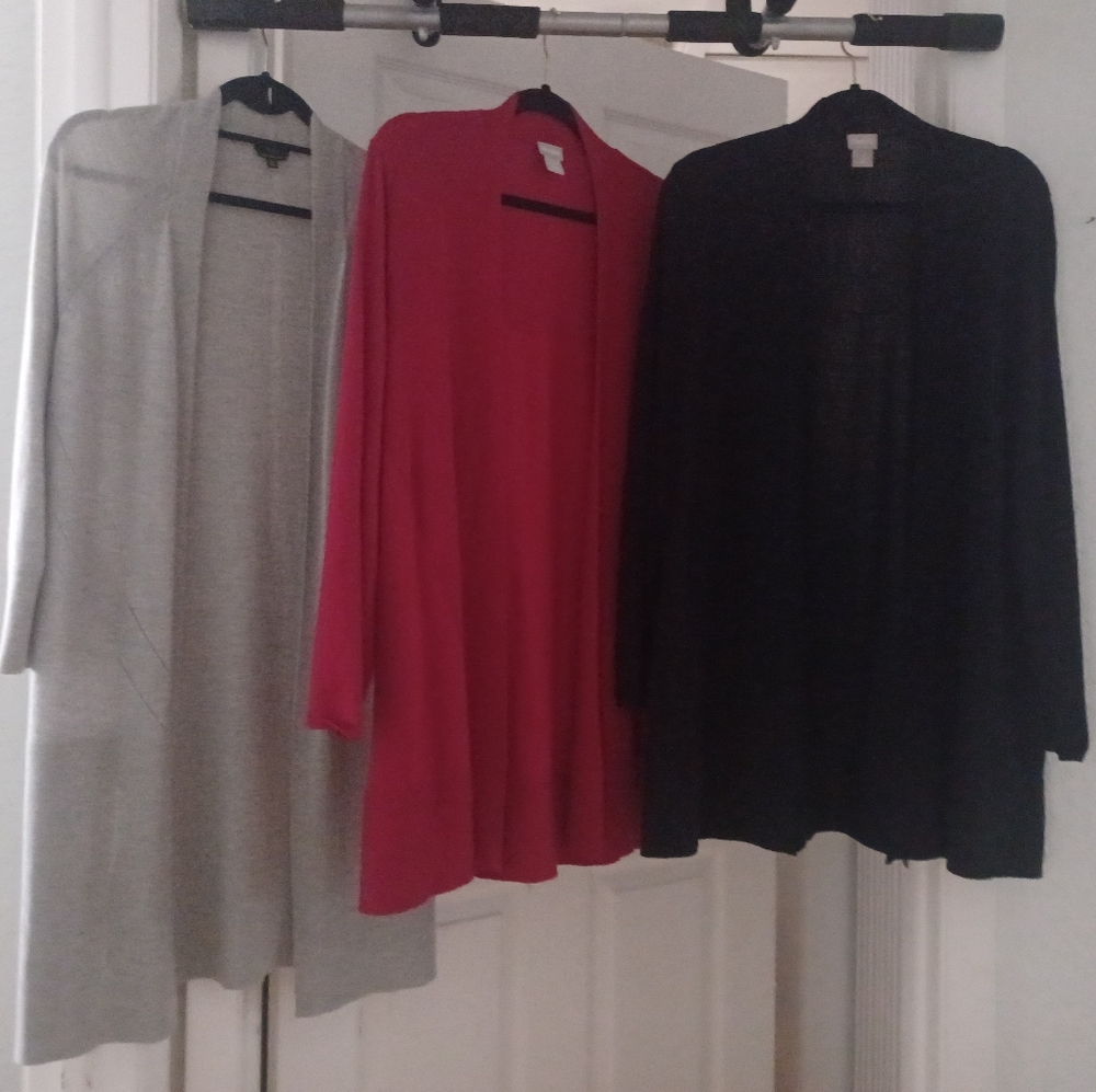 Long Open Cardigans / Dusters from Chico's & Talbots - Picture 6 of 9